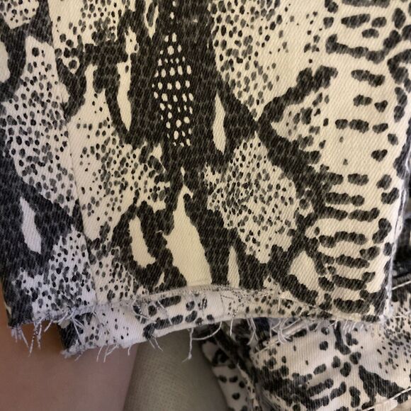 Frame Ali High Rise Python Snake Print Cigarette Skinny Jeans NWOT Size 24 - Picture 7 of 11